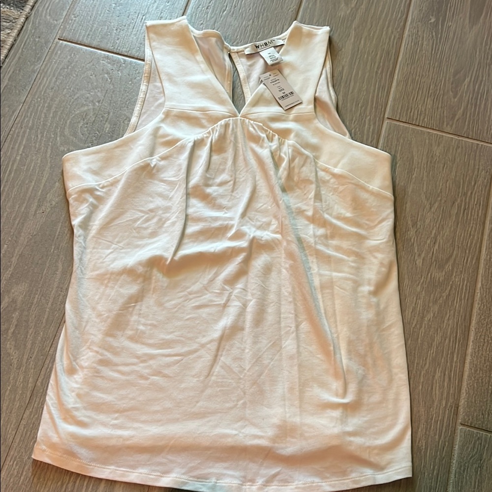 White Sleeveless Top